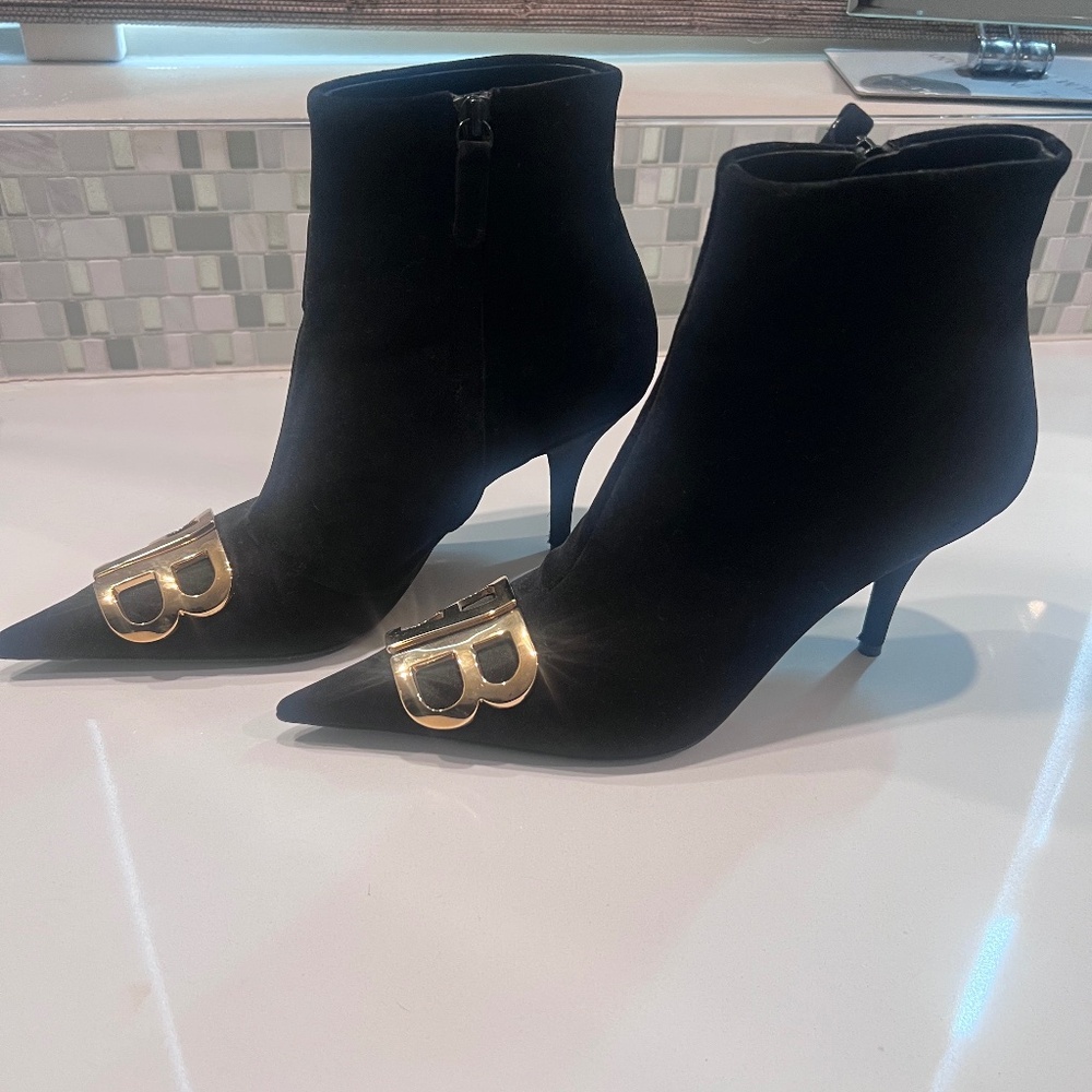 Balenciaga booties velvetblack 37.5